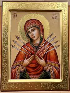 Богородица «Семистрельная» Образец 15 Апатиты