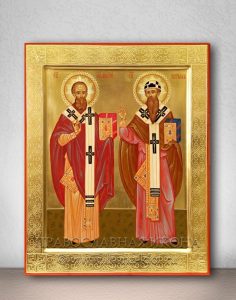 Икона «Афанасий и Кирилл, святители» Апатиты