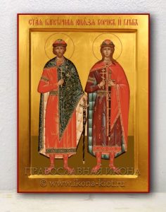 Икона «Борис и Глеб, благоверные князья» Апатиты