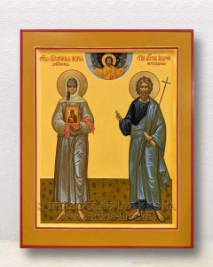 Икона «Мария Дивеевская и Андрей Первозванный» Апатиты