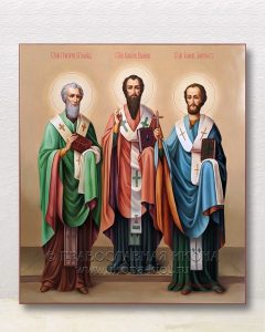 Икона «Василий Великий, Григорий Богослов и Иоанн Златоуст» Апатиты